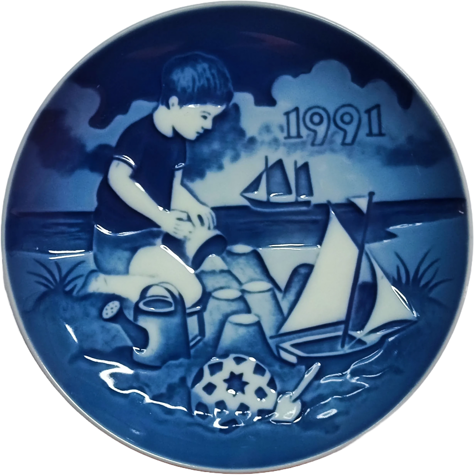 BG-CHI-1991-piatto-bing-grondahl-childrens-day-plate-fun-on-the-Beac-front