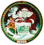 BG-SS-1992-piatto-santa-claus-babbo-natale-bing-grondahl-santa-on-the-roof-front