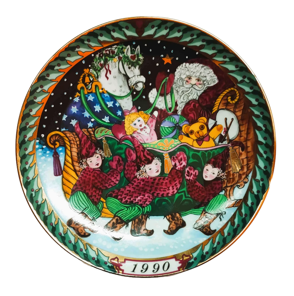 BG-SS-1989-piatto-santa-claus-babbo-natale-bing-grondahl-santas-sleigh-front